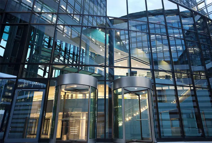 glass office building
